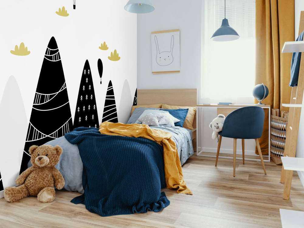 Bjerge i sort og hvid