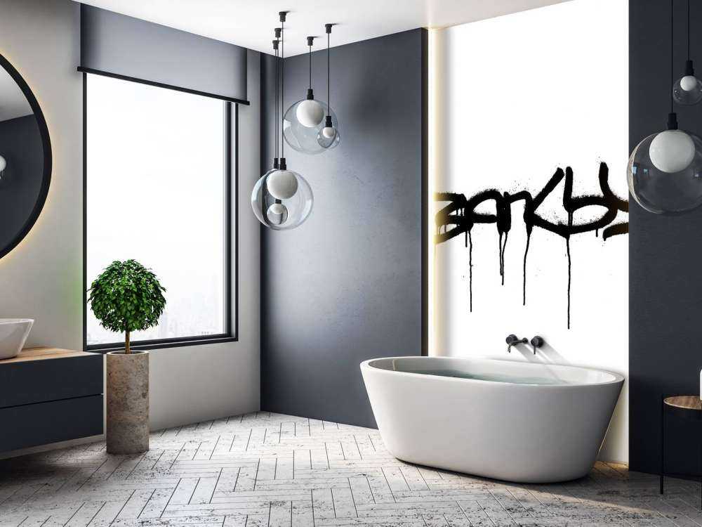 Banksy - Tag, white