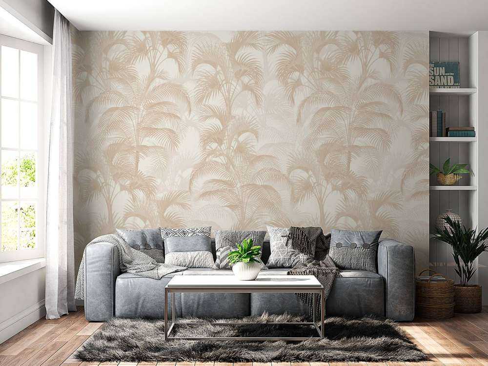 Tropiske vintage palmer - sand