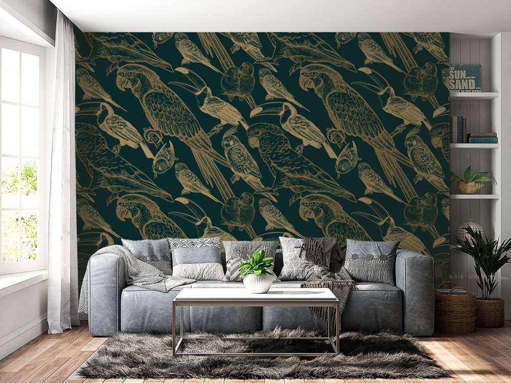 Papegøje og Toucan mønster