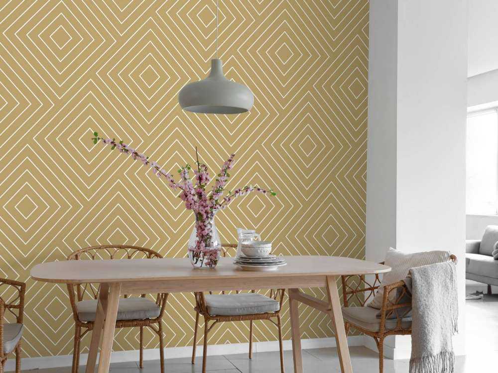 Chevron mønster, guld