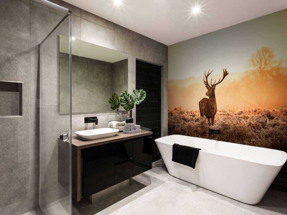 Hert bij zonsopkomst