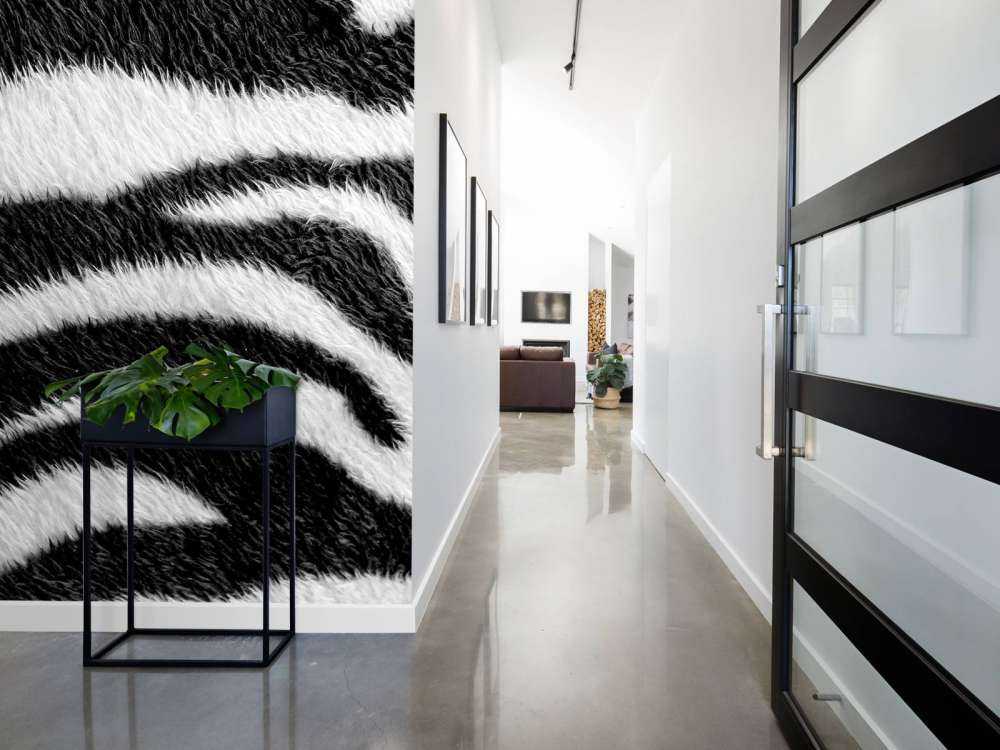 Nærbillede zebra frakke