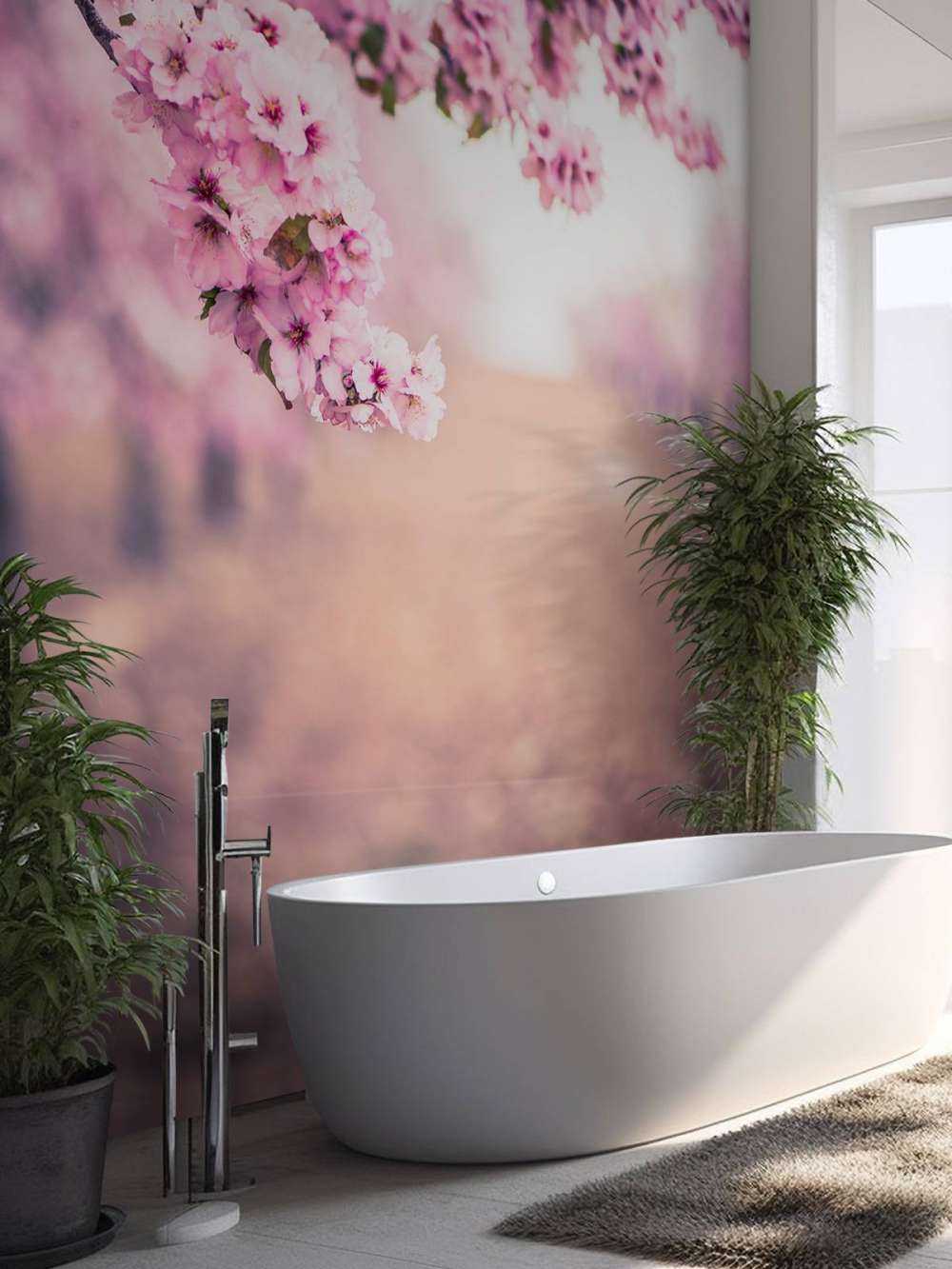 Lilla japanske blomster