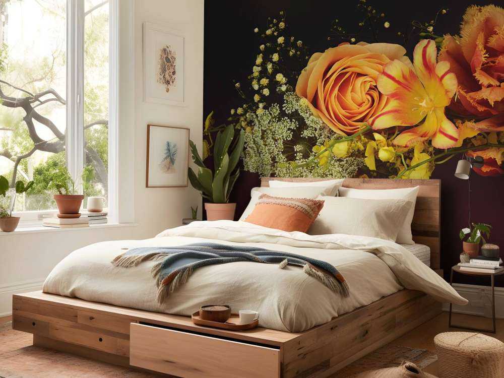 Kompositt blomster krans