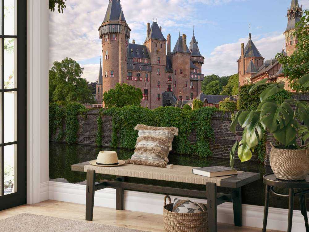 De Haar Castle fra vannet