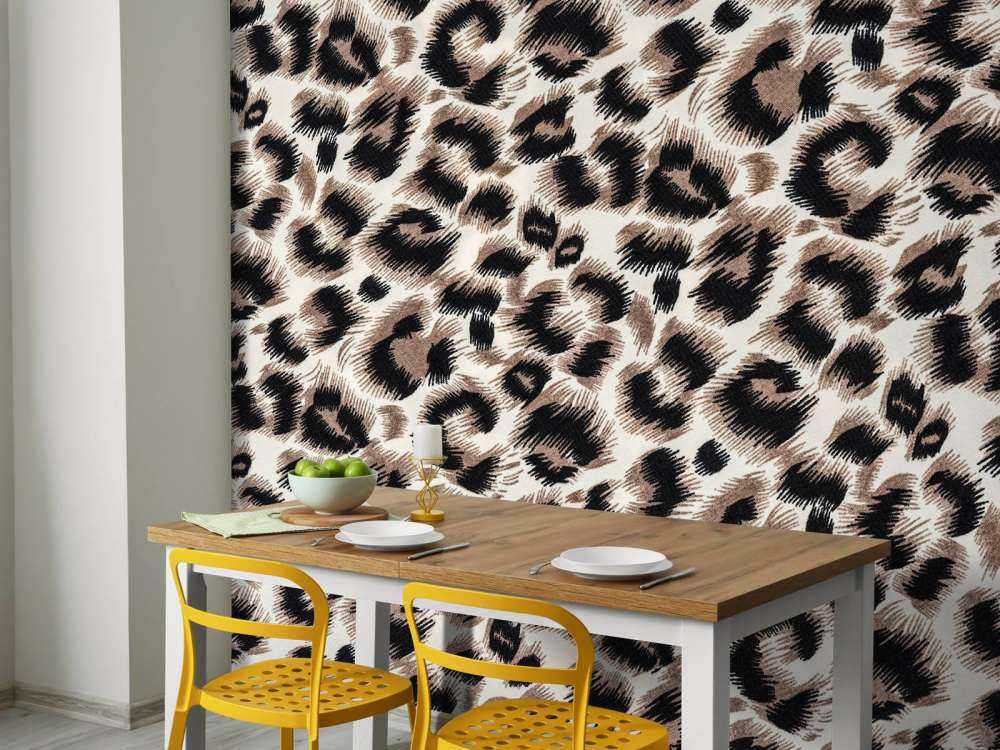 Beige farget panter pels