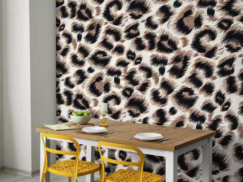 Beige farget panter pels