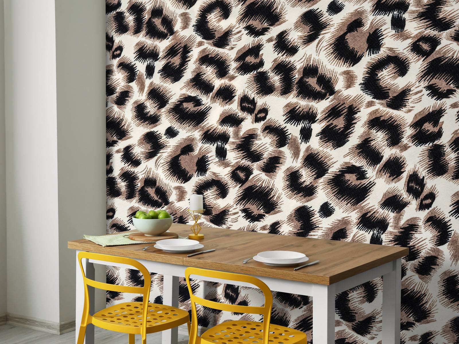 Beige farget panter pels