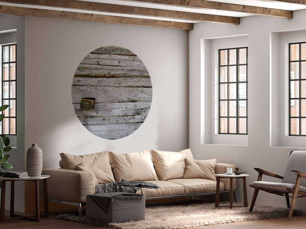 Gammelt grått treverk