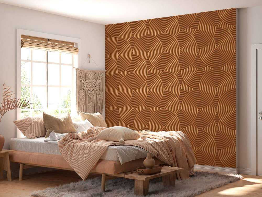 Metallbakgrunn med sirkler