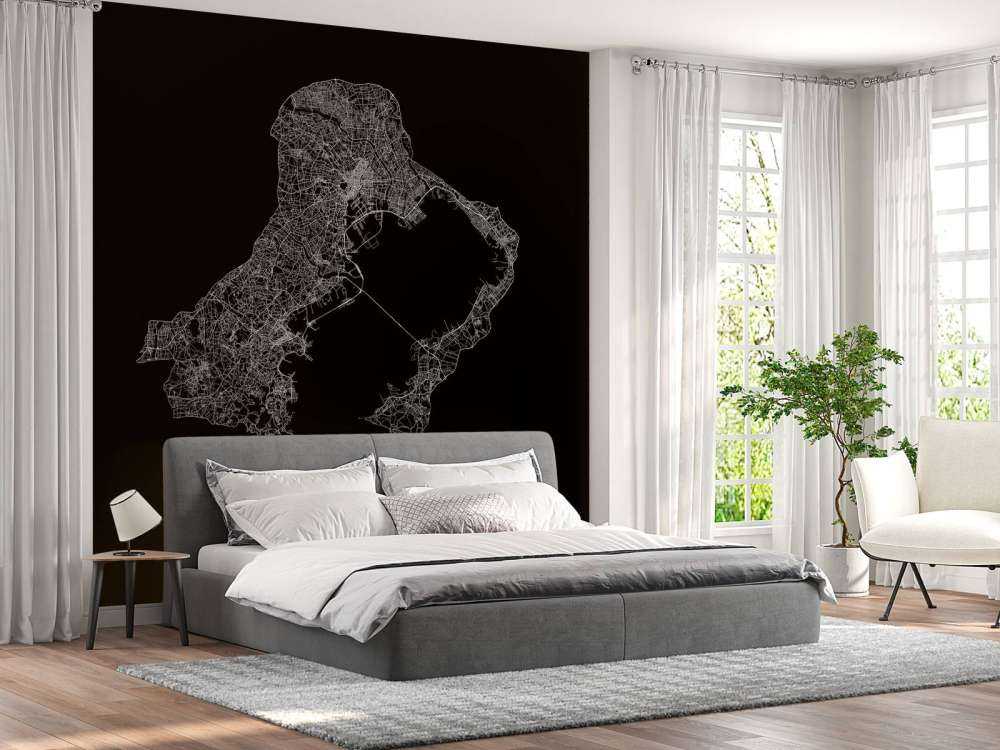 Kart over Tokyo, svart