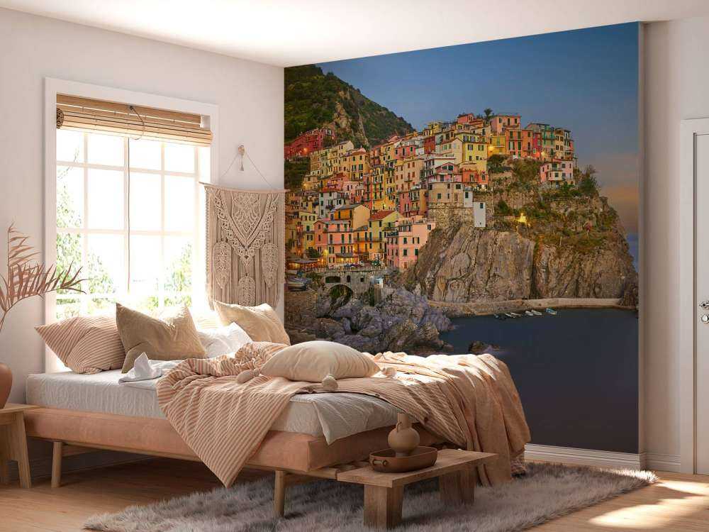 Fargede hus i Italia