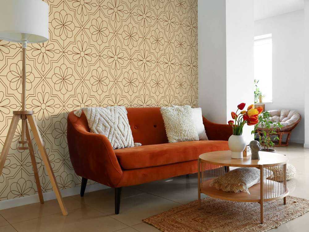Blomster i retro stil