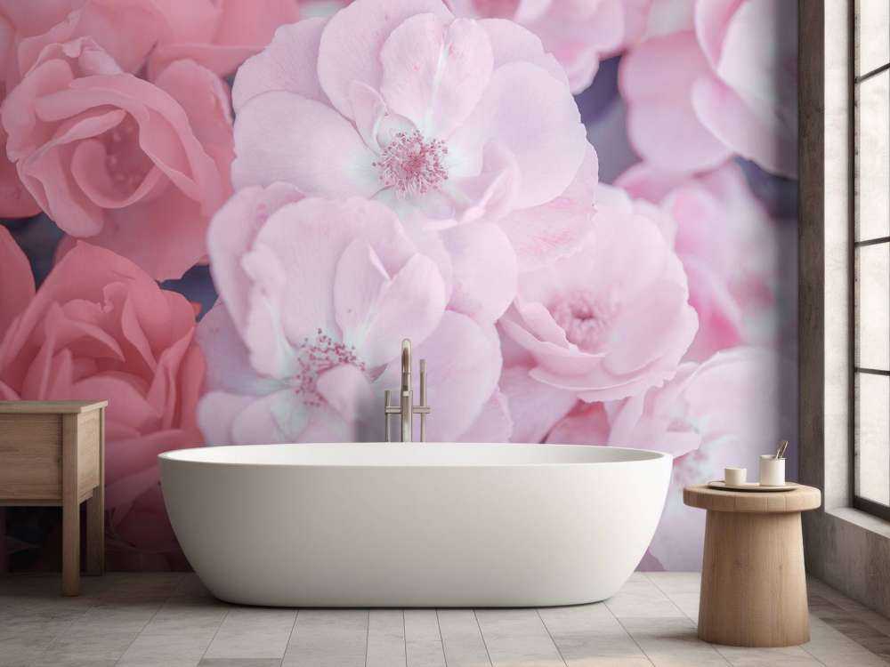Blomster Arter Rosa Fargede Blomster