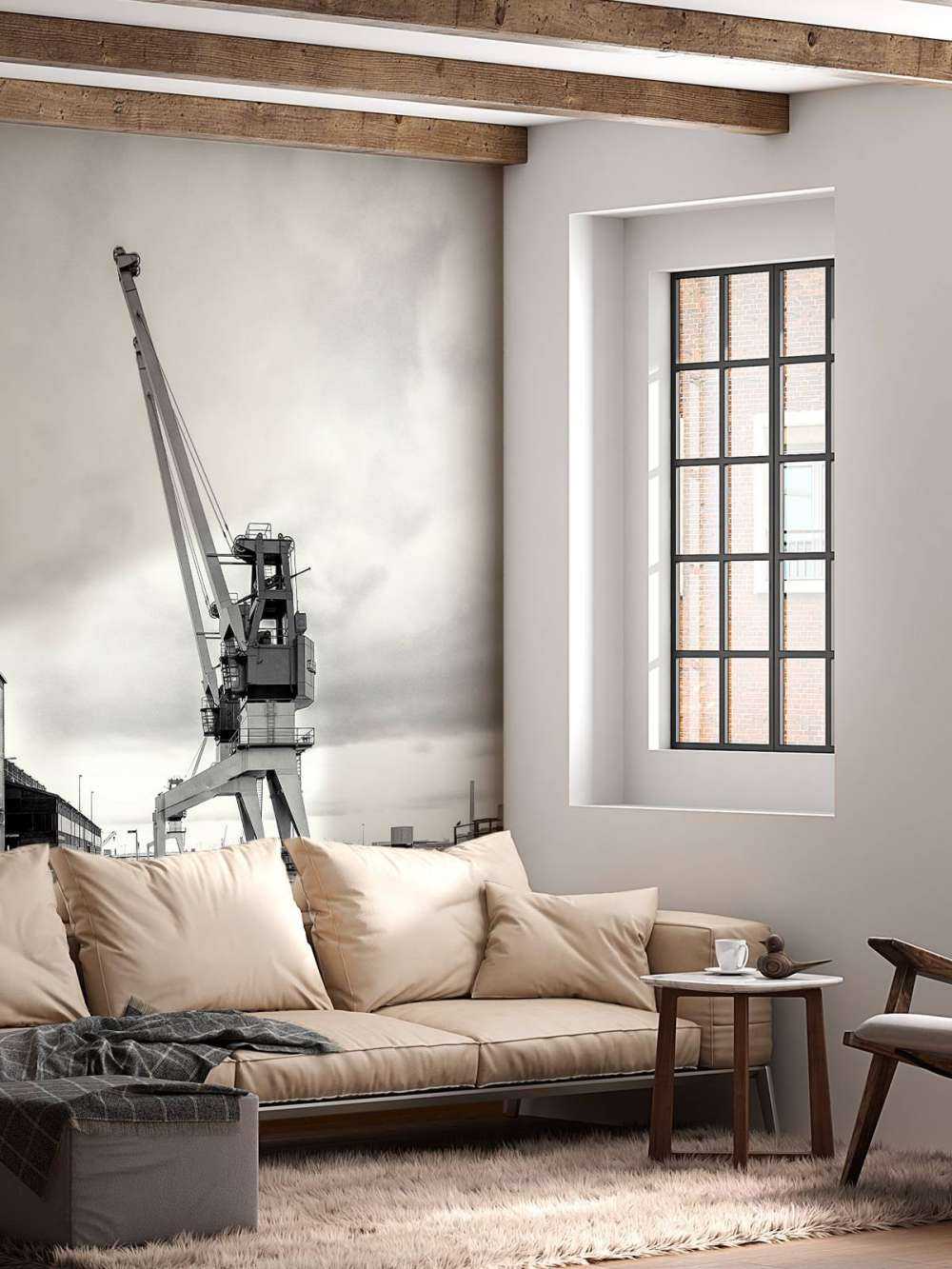 Havnekran på det tidligere RDM-stedet Heijplaat Rotterdam