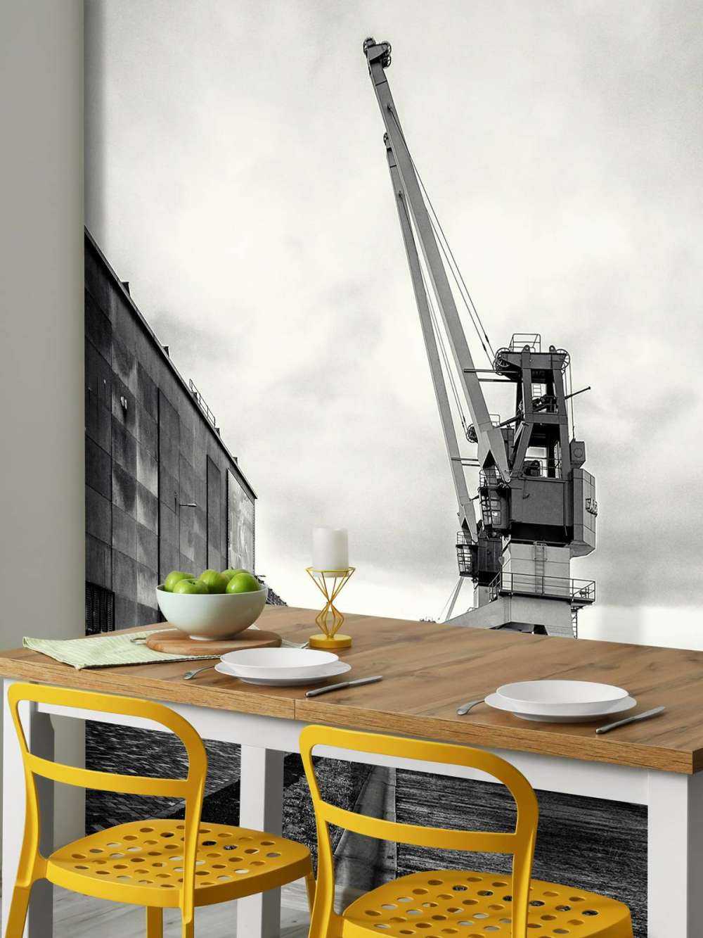 Havnekran på det tidligere RDM-stedet Heijplaat Rotterdam