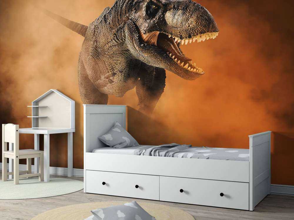 Tyrannosaurus går gjennom røyken