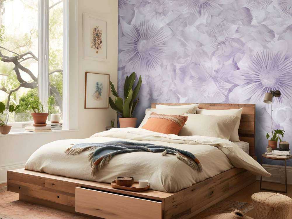 Botanisk akvarell eleganse lavendel