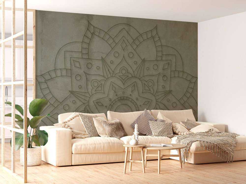 Forvitret Grønn Mandala