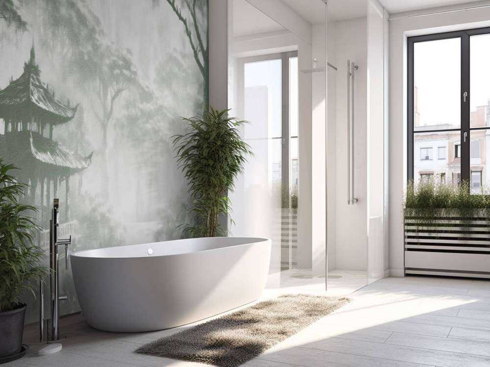 Tåkete Orientalsk Paviljong, grønn