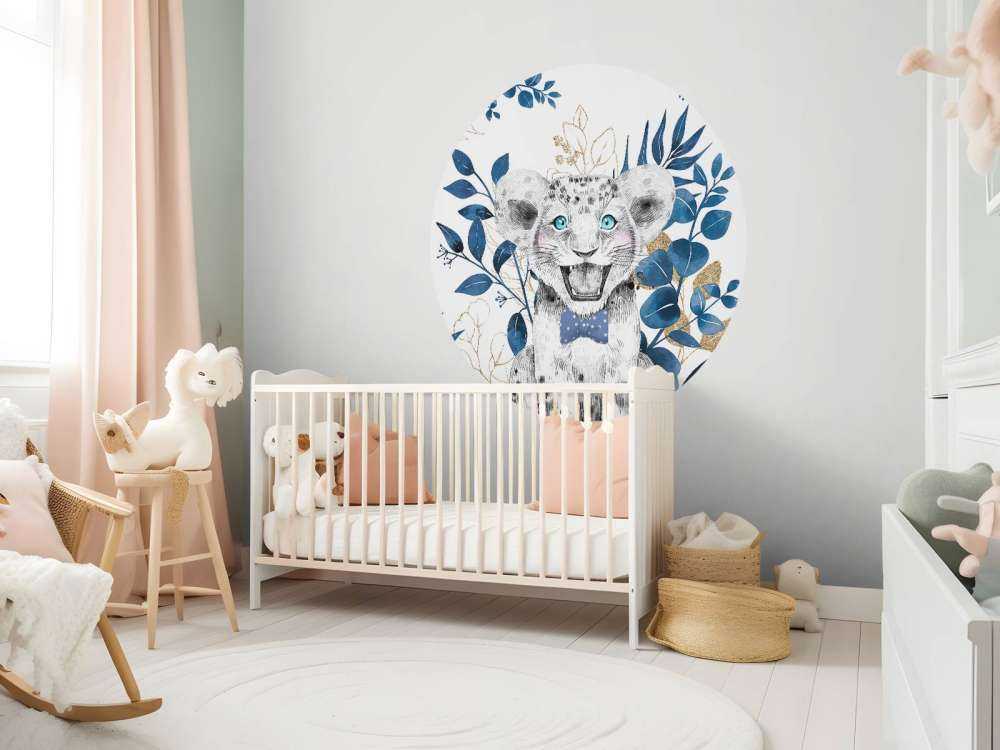 Blå jungel løvinnebaby