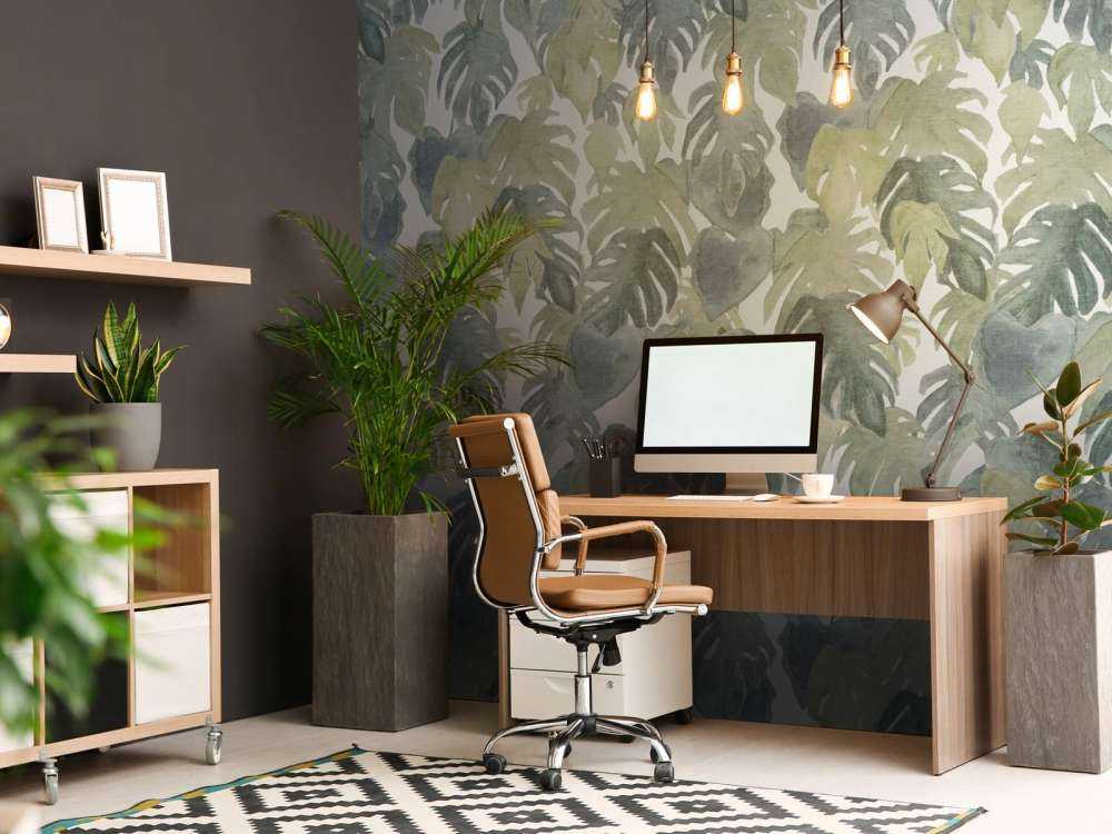 Tropiske akvarellpalmer