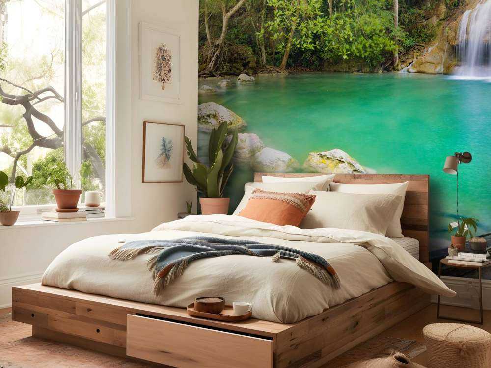 Vakker foss i Thailand