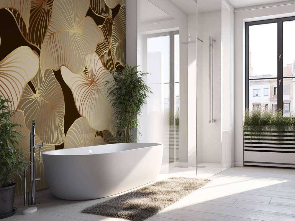 Brune tropiske blader