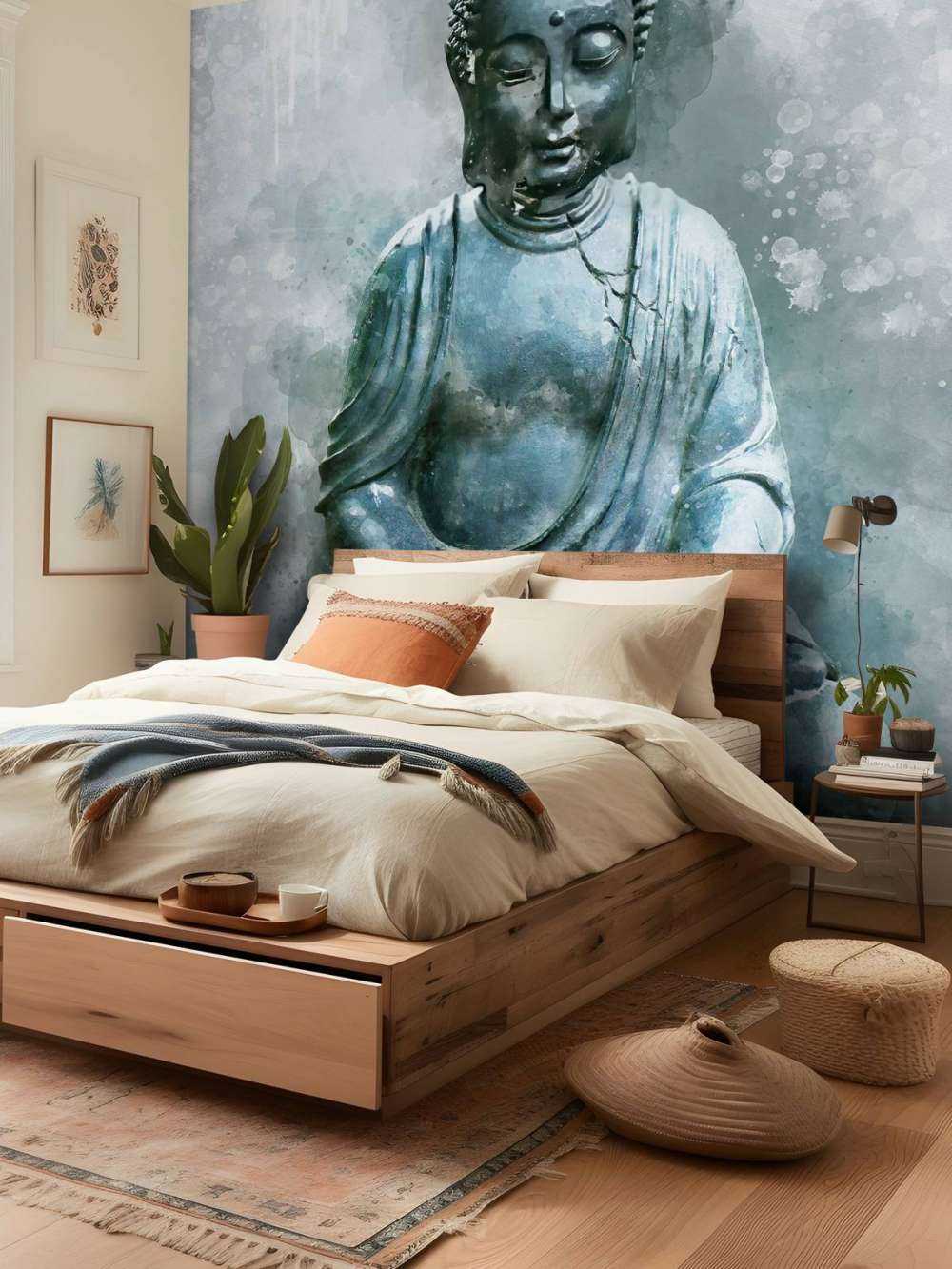 Buddha akvarell