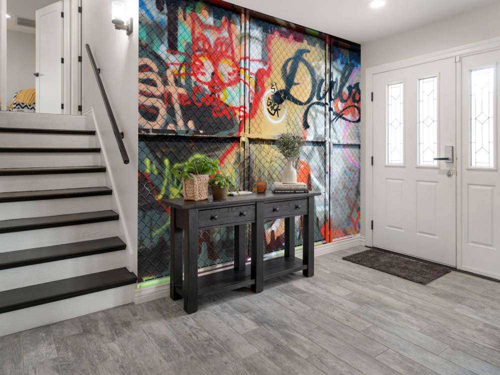 Graffiti på ståldører