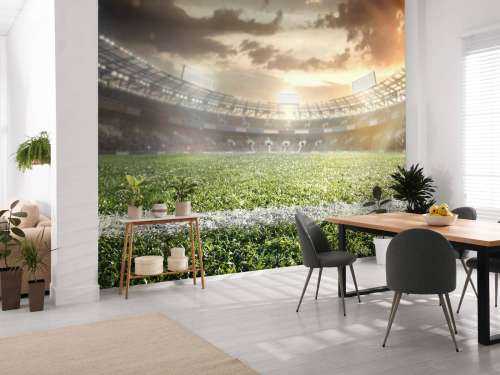 Stadion med kunstgress