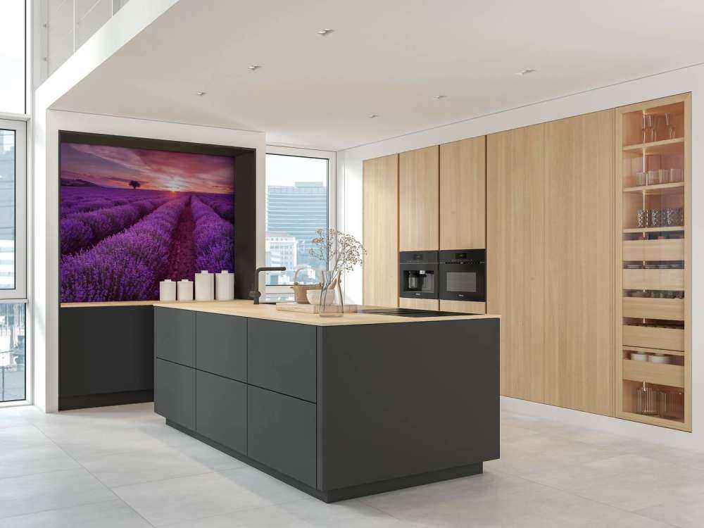 Åker full av lavendel