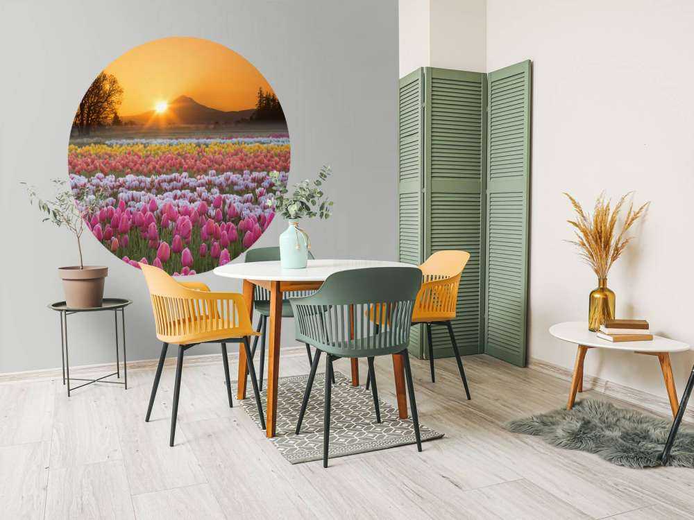 Farverig tulipanmark