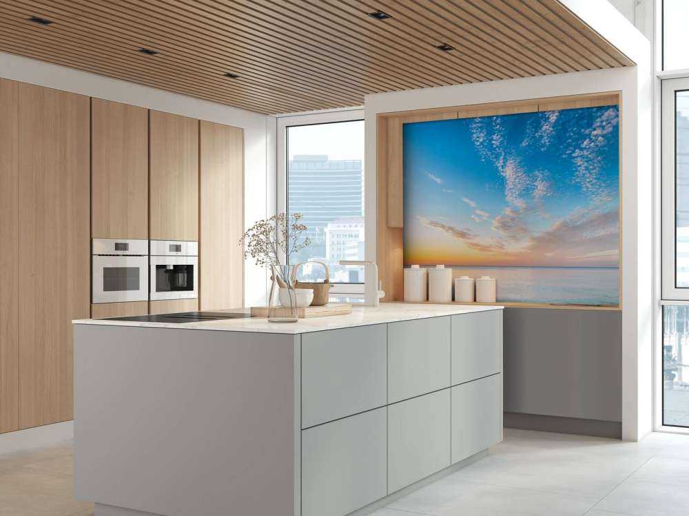 Solopgang på stranden