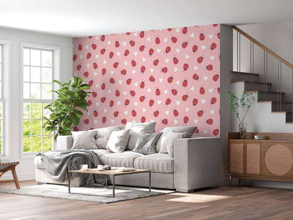 Mariehøns med hjerter