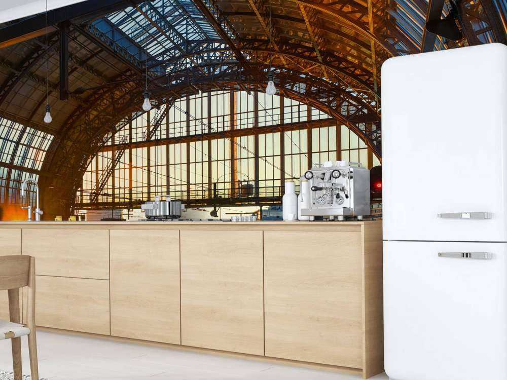 Solopgang på stationen