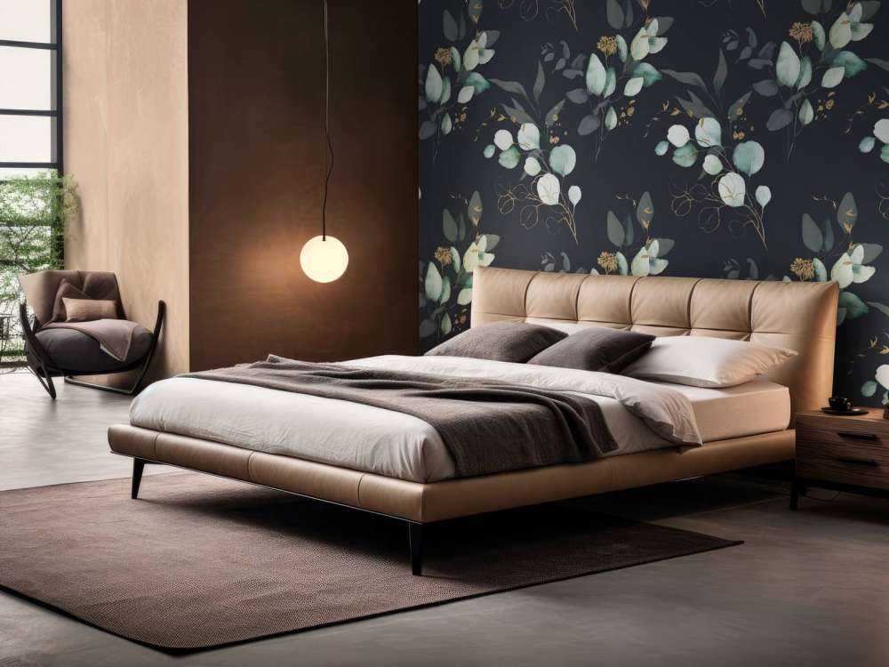 Mørkeblå blade med guld