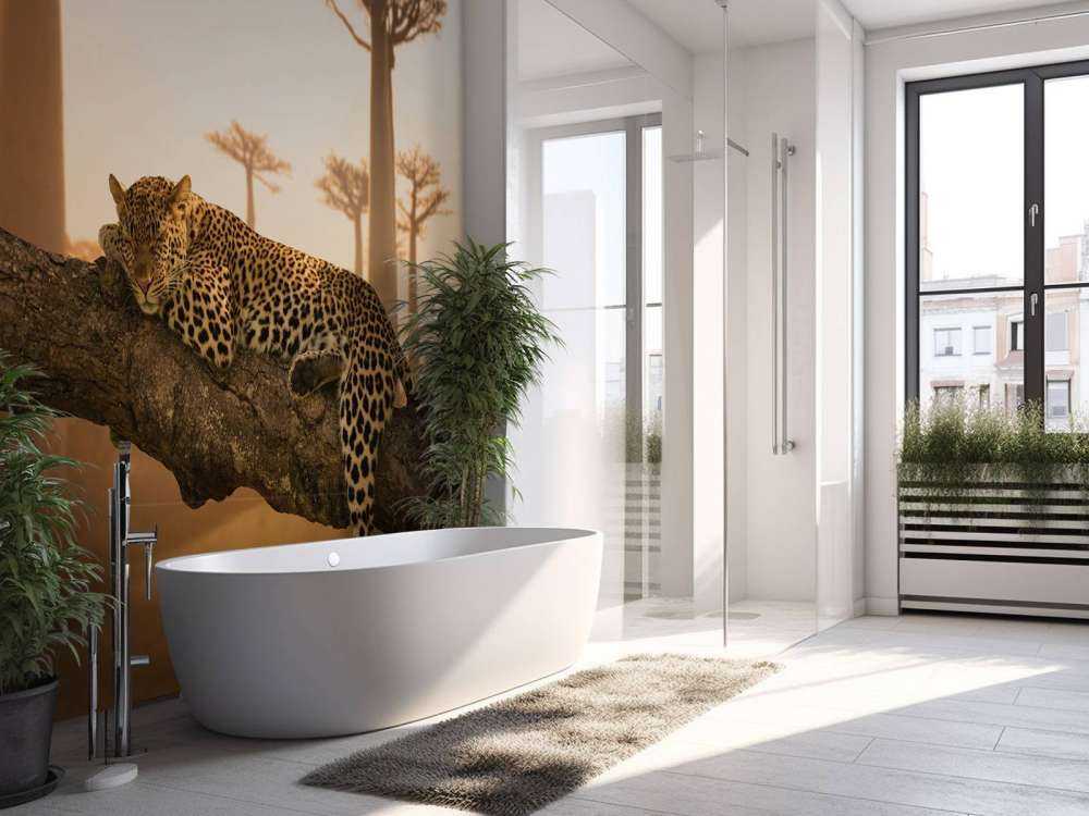 Sovende leopard