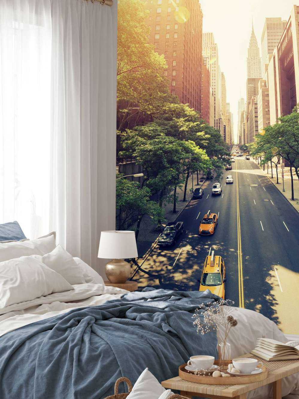 Motorvej gennem en by