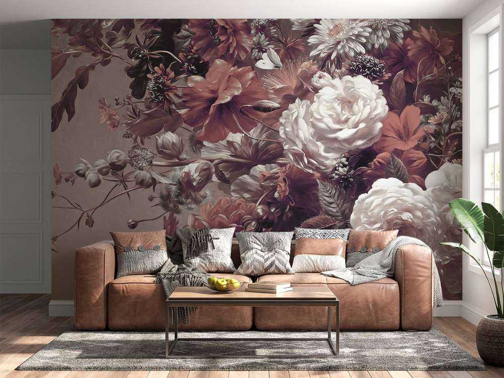 Stor buket med valmuer Orange