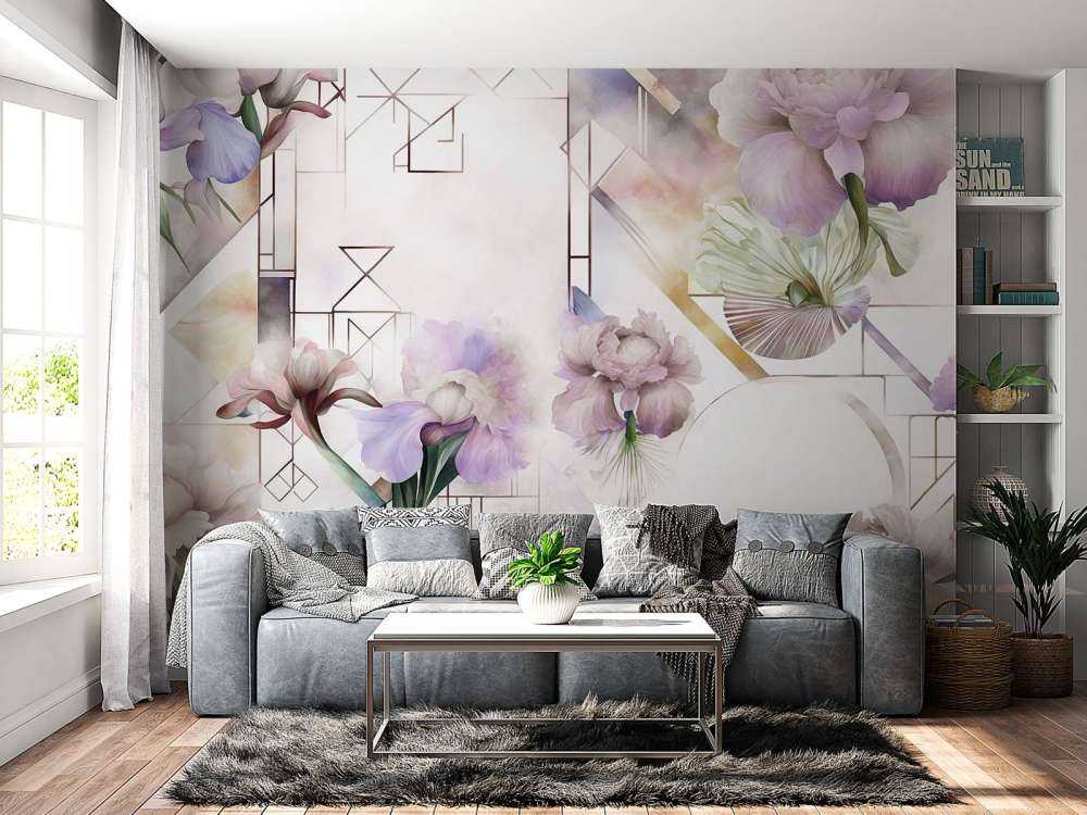 Akvarelle Geometri Pink