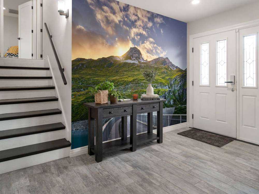 Solnedgang ved reservoiret