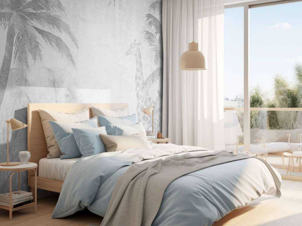 Muntere jungledyr på beton