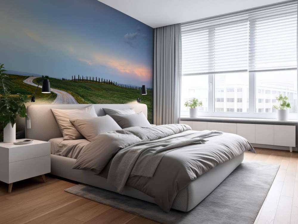 Vej gennem italiensk landskab