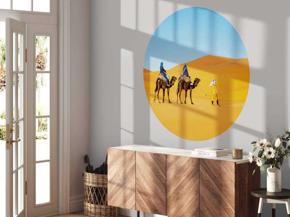 Kameltur gennem ørkenen