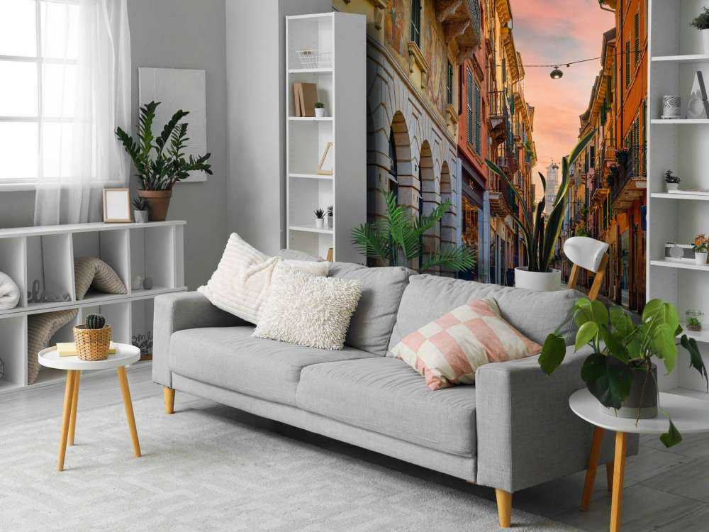 Butiksgade ved solopgang