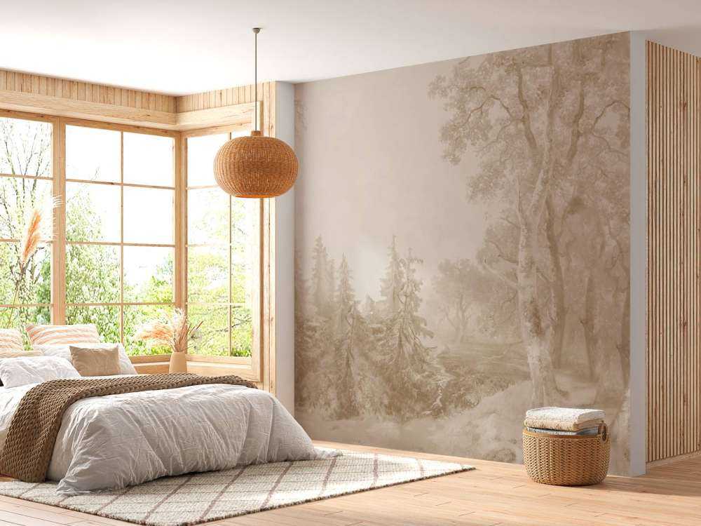 Skovlandskab Beige #1