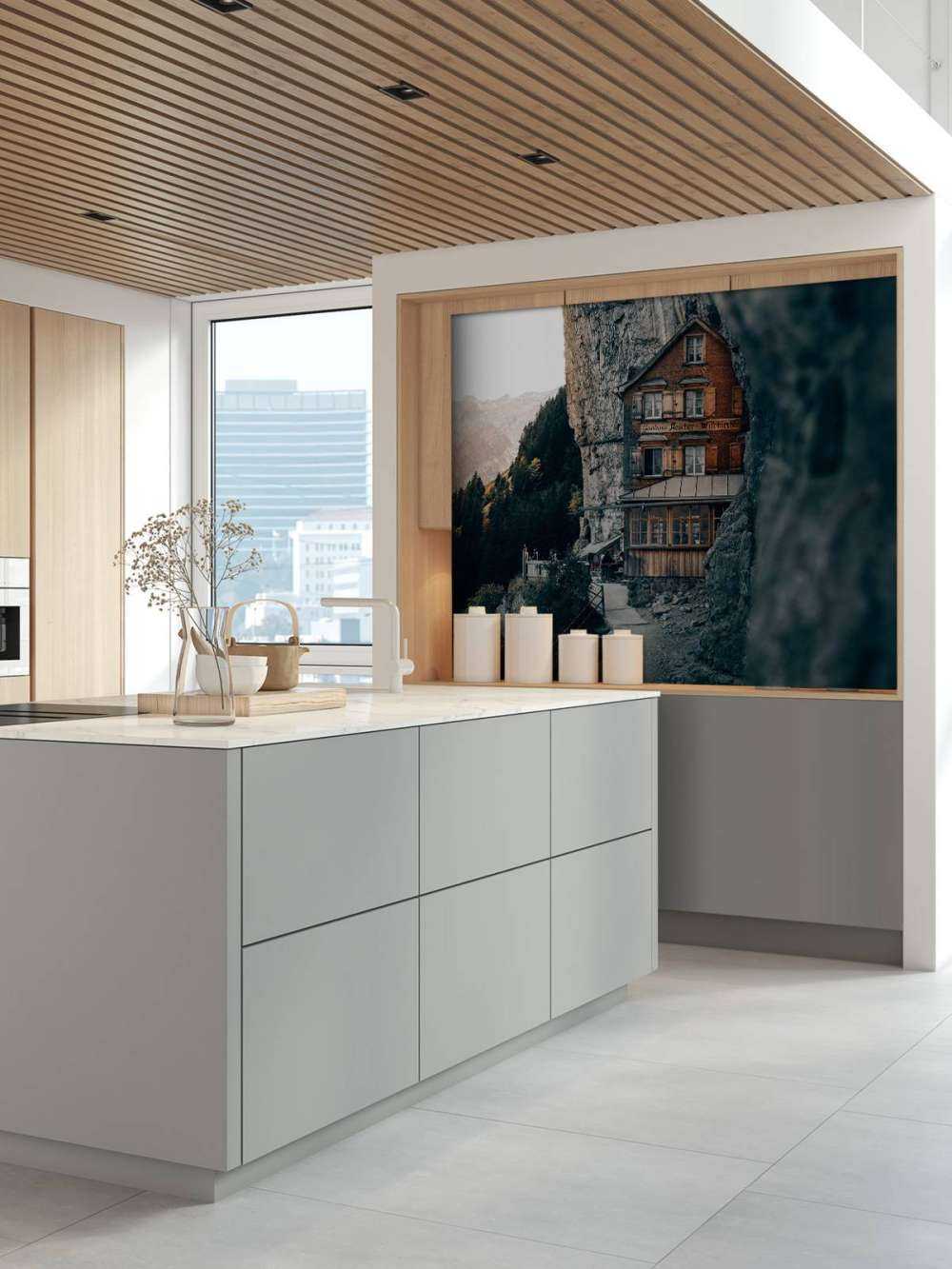 Bjerghytte i Alperne