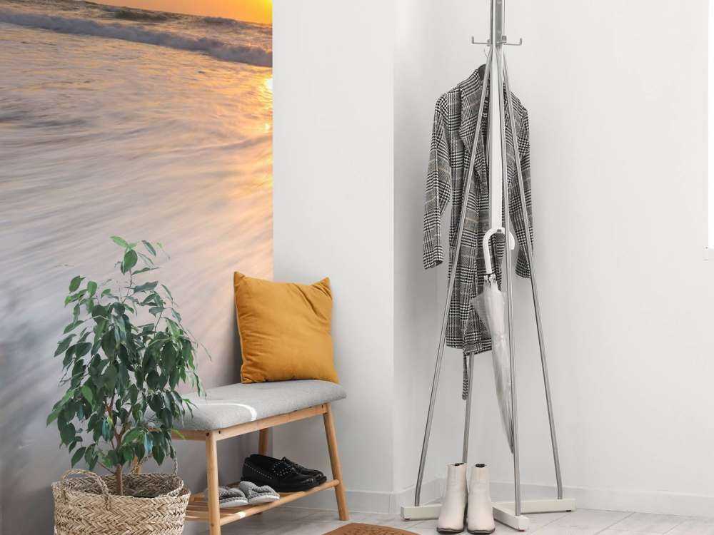 Solnedgång på stranden